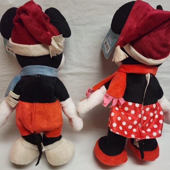 2022 Mickey & Minnie Holiday Side Stepper 13" Animated Plush Christmas Musical - Picture 3 of 8